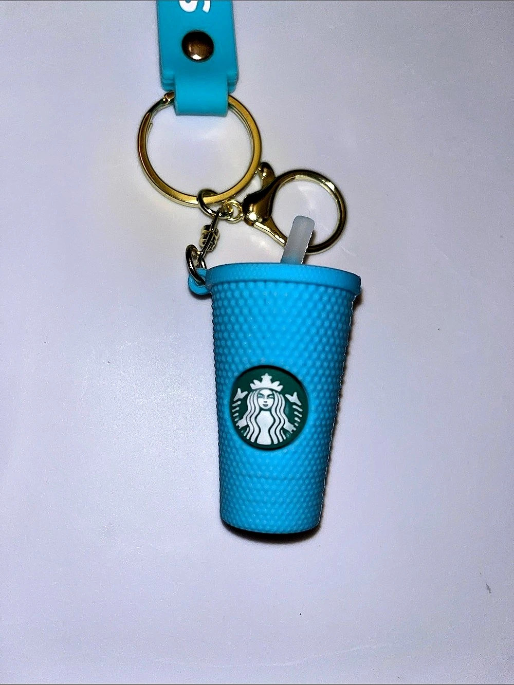 Blue Cold Cup Keychain